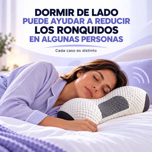 Dormir de lado puede ayudar a reducir los ronquidos en algunas personas